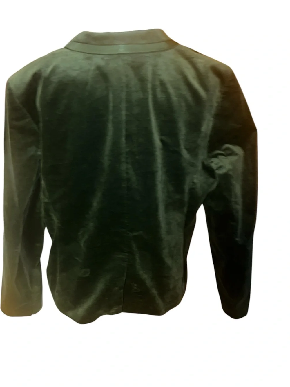 New J.Crew Classic schoolboy green velvet blazer plus size 16 jcrew CO106